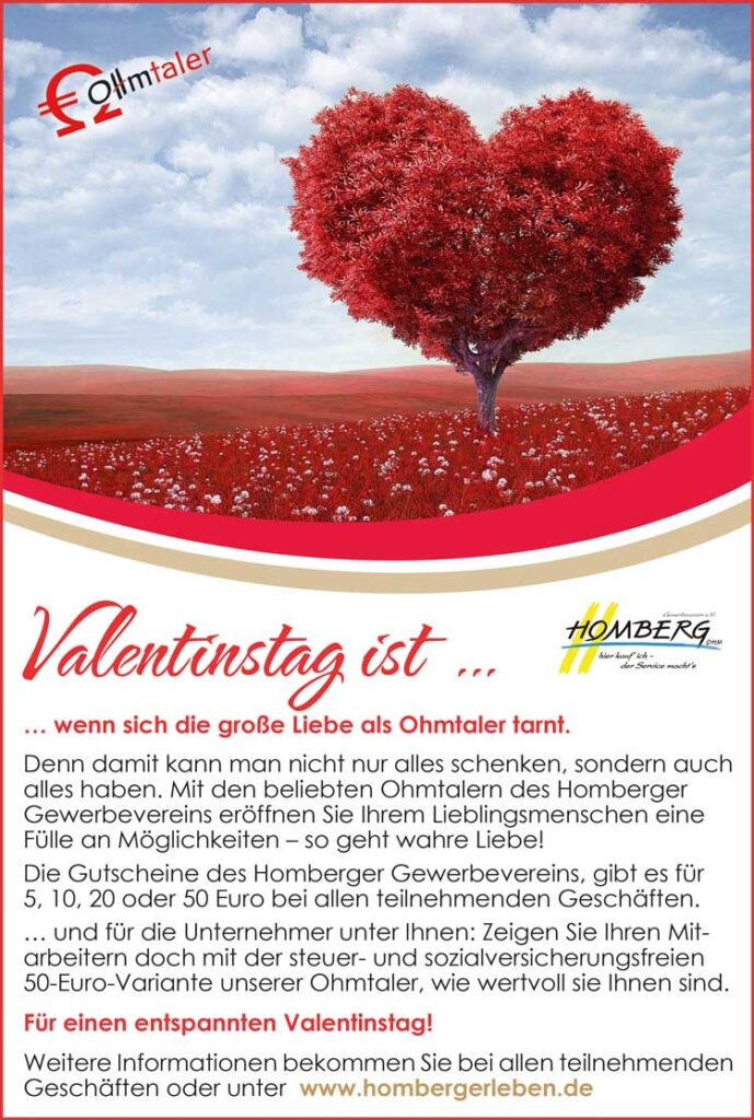 Ohmtaler zum Valentinstag